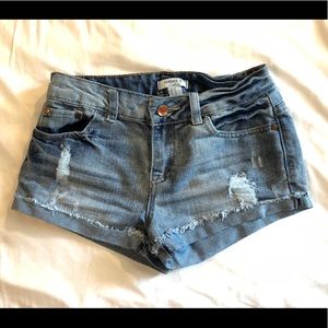 Denim shorts